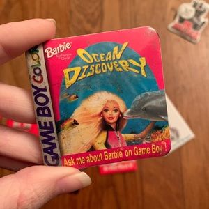 Vintage Barbie Ocean Discovery for Game Boy Pin